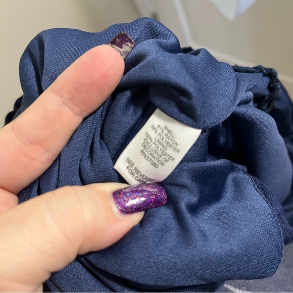 Cato Navy Midi Dress with Beaded Neckline Plus Size 26/28 Lightweight Lined - Picture 8 of 9